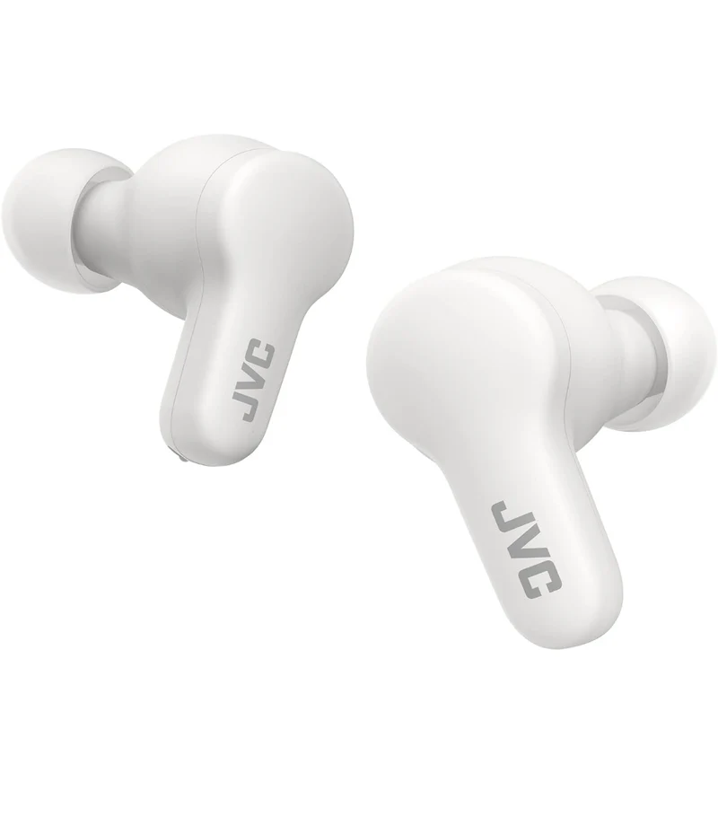 JVC Gumy True Wireless Earbuds, Bluetooth 5.3, Charging Case, 24-Hour Playback, IPX4 Water Resistant, Comfortable Secure Fit with XS/S/M/L Earpieces, Built-in Mic for Calls, iPhone/Android/PC - HAA7T2
