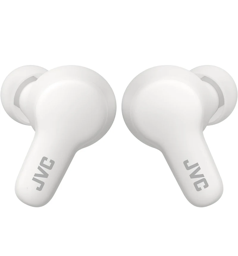 JVC Gumy True Wireless Earbuds, Bluetooth 5.3, Charging Case, 24-Hour Playback, IPX4 Water Resistant, Comfortable Secure Fit with XS/S/M/L Earpieces, Built-in Mic for Calls, iPhone/Android/PC - HAA7T2