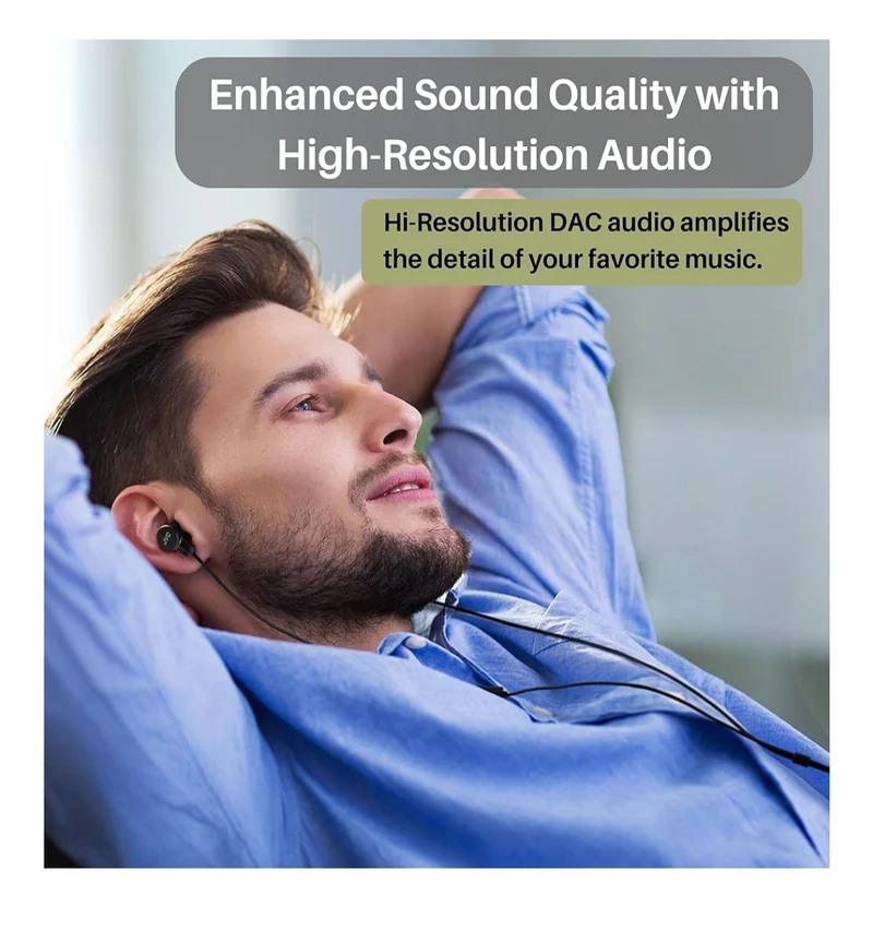 JVC Wired USB-C Earbuds - Noise Isolation - DAC - Hi-Res Audio - Built-in Mic with Mute - Comfortable Silicone Ear Tips - 3 Button Remote – Plug & Play - HAFR29UC