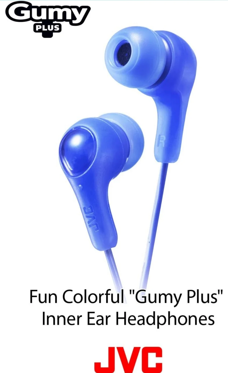 JVC Gumy in Ear Earbud Headphones, Powerful Sound, Comfortable and Secure Fit, Silicone Ear Pieces S/M/L - HAFX7G Green