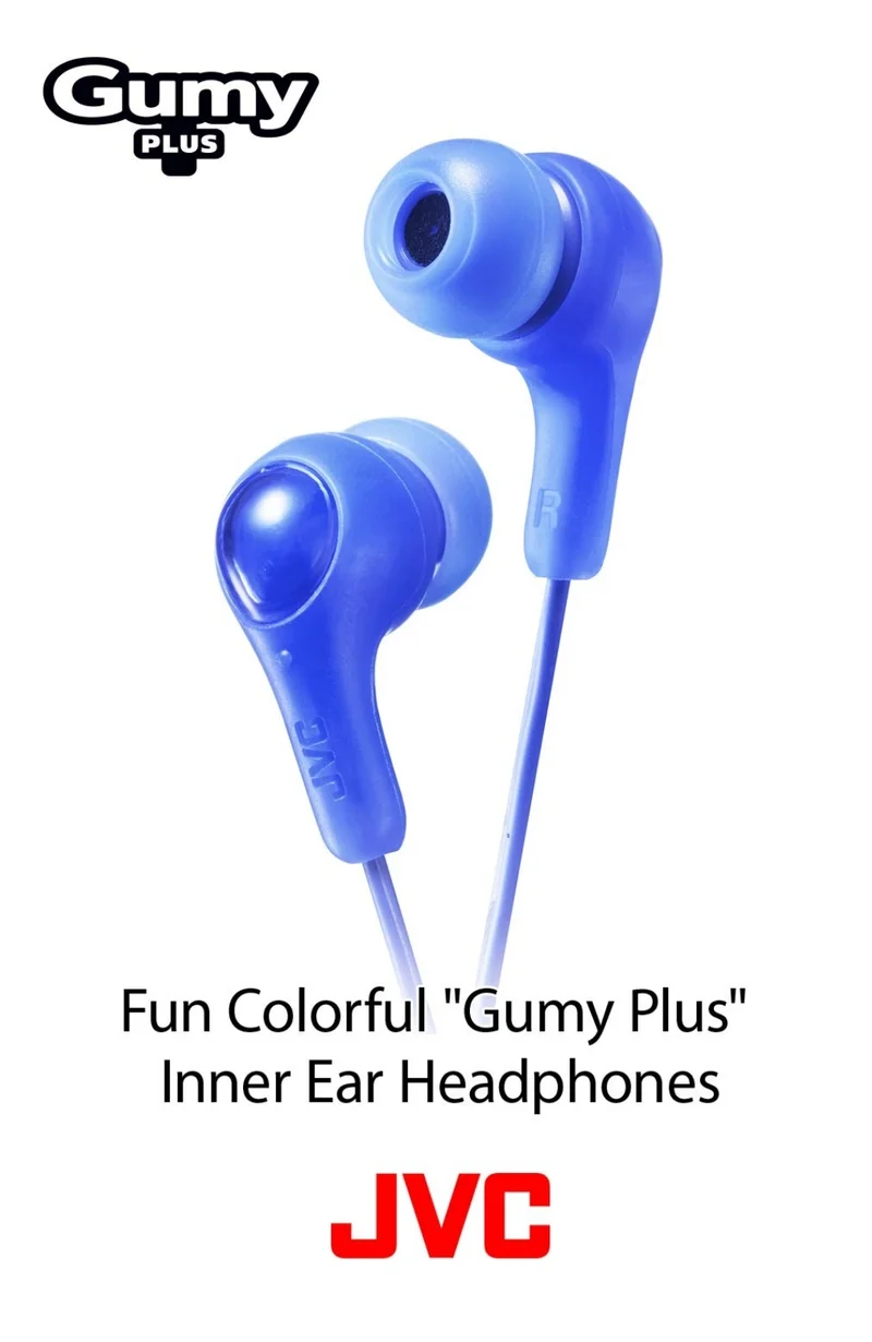 JVC Gumy in Ear Earbud Headphones, Powerful Sound, Comfortable and Secure Fit, Silicone Ear Pieces - HAFX7B Black, Small