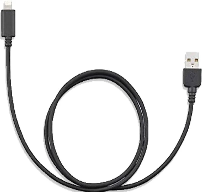 JVC KS-U62 32" Lightning-to-USB Cable for iPhone – Durable Cable for Music Playback, Charging, and Device Control – Compatible with Any USB-Equipped Devices and Receivers