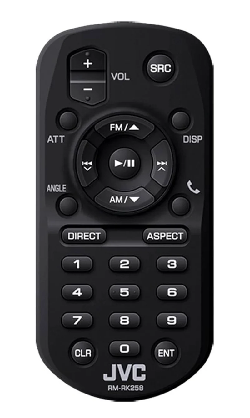 JVC RM-RK258 Wireless Remote Control for Select JVC Multimedia Receivers, Black