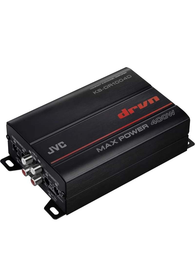 JVC KS-DR1004D 400 Watt 4-Channel Bridgeable Amplifier for Car & Marine and RZR/ATV/UTV/Cart Motorsports