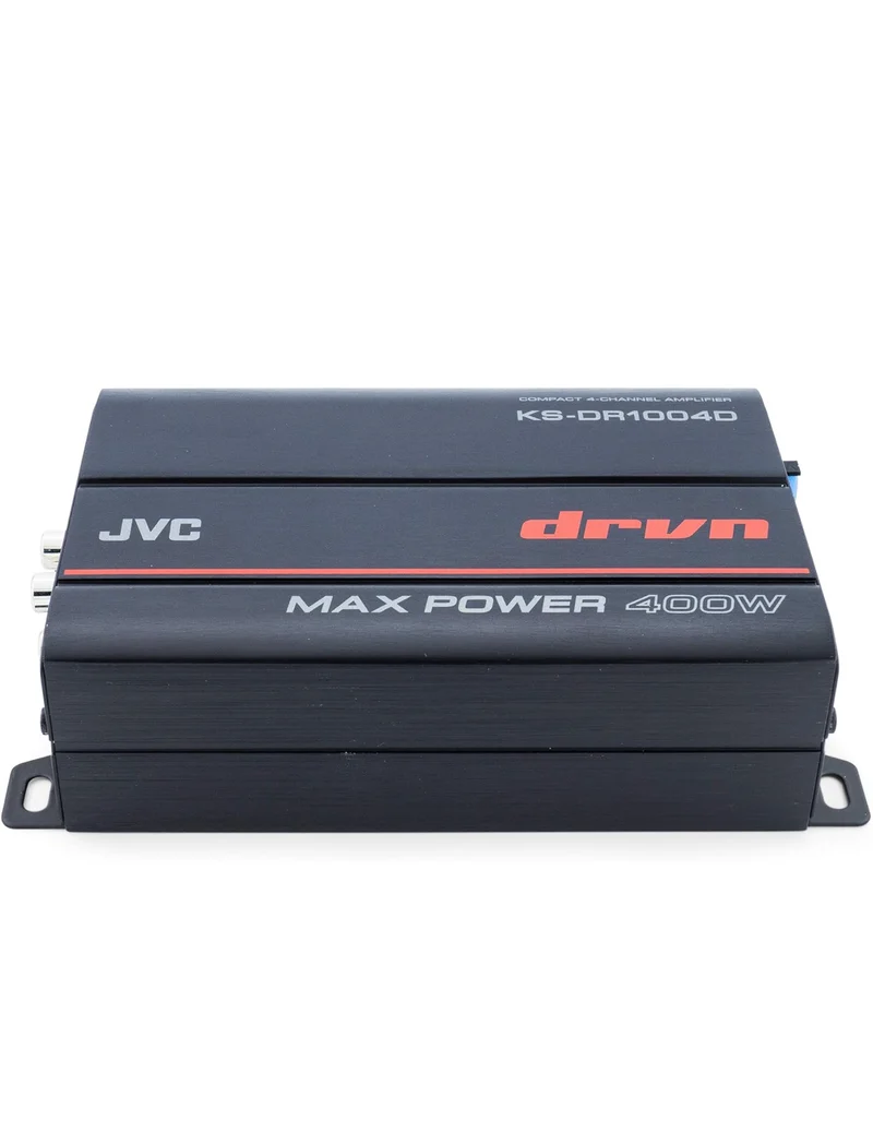 JVC KS-DR1004D 400 Watt 4-Channel Bridgeable Amplifier for Car & Marine and RZR/ATV/UTV/Cart Motorsports