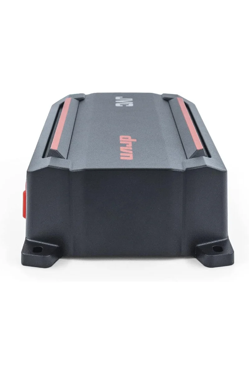 JVC KS-DR2004D 4-Channel Compact Digital Amplifier (600W) for Car, Marine, UTV & Motorsport Vehicles, Solid Corrosion-Resistant Aluminum Chassis, IPX6, IPX7 & IP6X Certified and Vibration-Proof