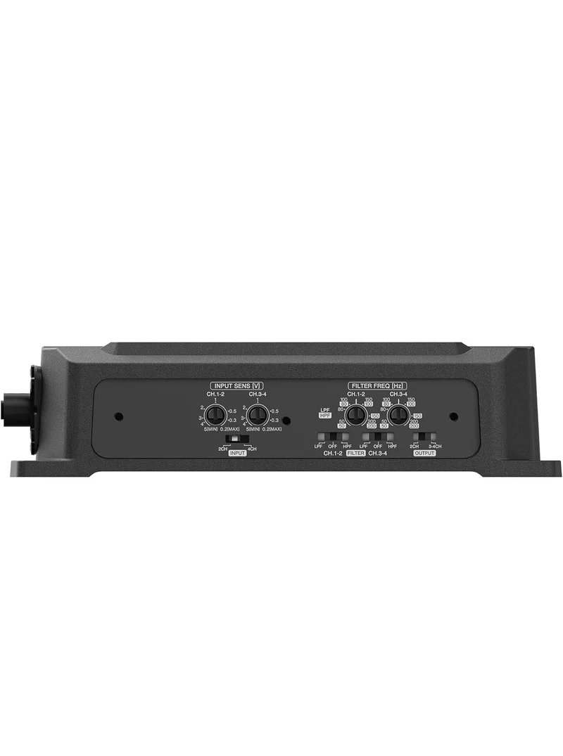 JVC KS-DR2004D 4-Channel Compact Digital Amplifier (600W) for Car, Marine, UTV & Motorsport Vehicles, Solid Corrosion-Resistant Aluminum Chassis, IPX6, IPX7 & IP6X Certified and Vibration-Proof