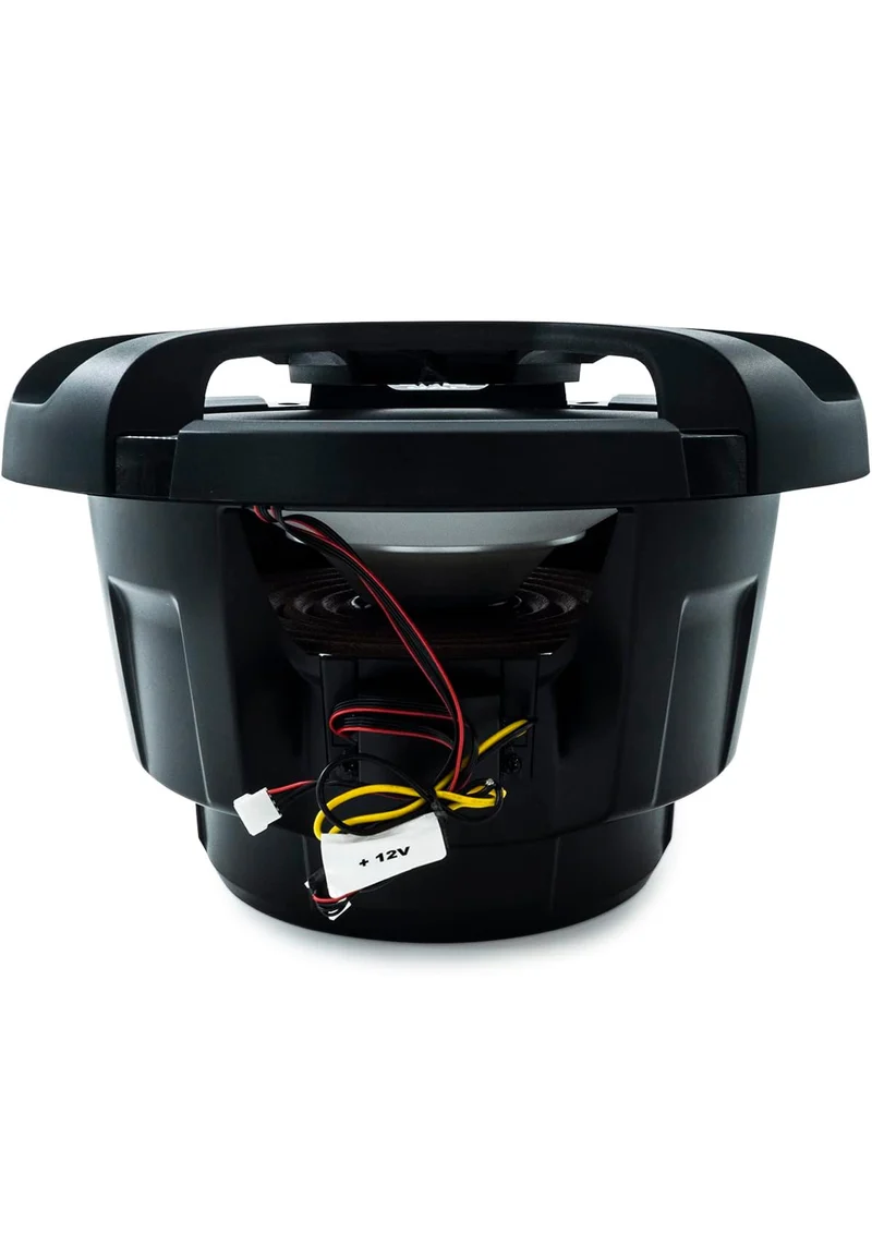 JVC CW-DR1040ML 10-Inch RGB Illunimanation Outdoor Marine/Car Audio Subwoofer - 1,300 Watt Single Black Waterproof Bass Loud Speaker for Marine Stereo Sound System