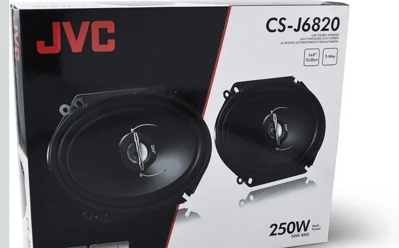 JVC CS-J6820 6" x 8" Car Audio Speaker with 2-Way Coaxial (Black)