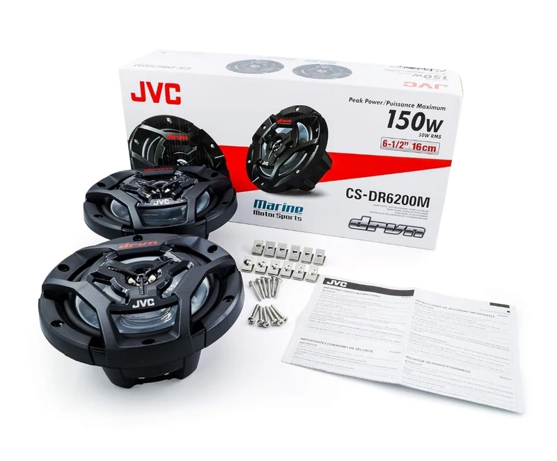 JVC CS-DR6200M Marine Speaker 6.5" 2-Way Black