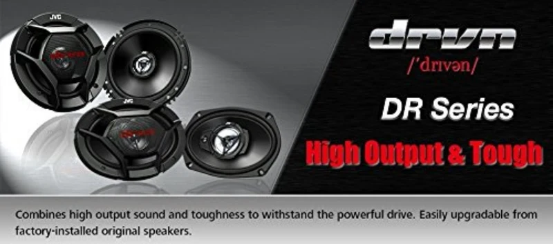 JVC CS-DR601C 6.5" drvn DR Series Shallow-Mount 6.5" 2-Way Component Speakers