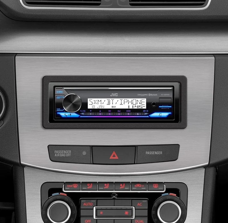 JVC KD-X38MBS Car & Marine Digital Media Receiver with Bluetooth, USB, SiriusXM Ready, Compatible with Amazon Alexa, Conformal Coated PCB