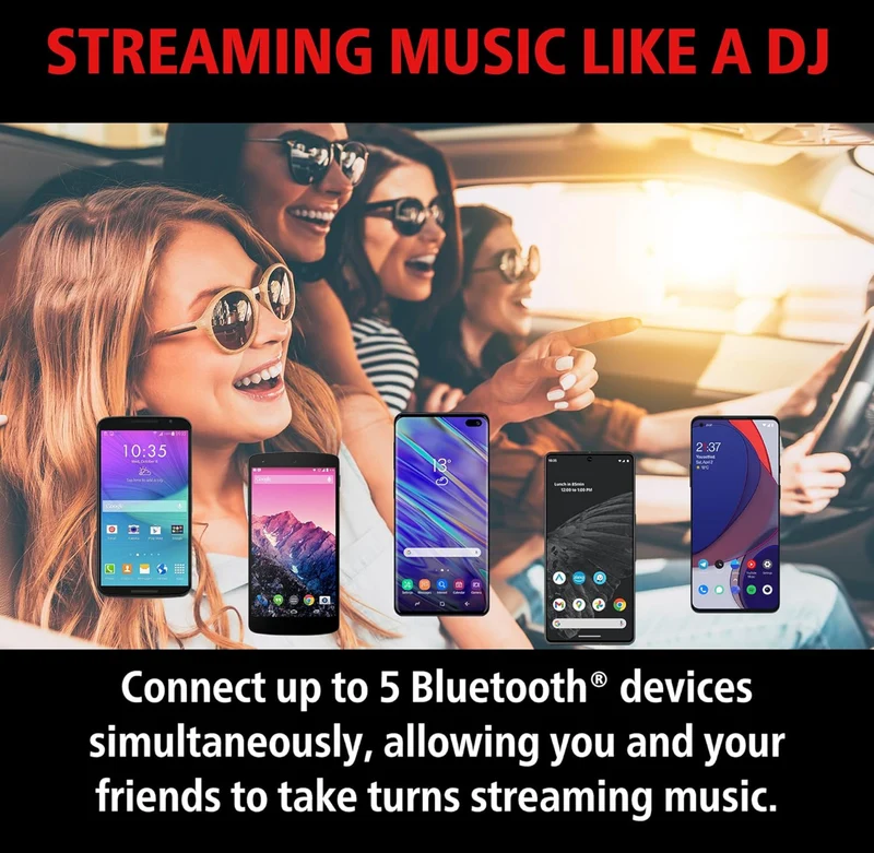 JVC KD-X38MBS Car & Marine Digital Media Receiver with Bluetooth, USB, SiriusXM Ready, Compatible with Amazon Alexa, Conformal Coated PCB