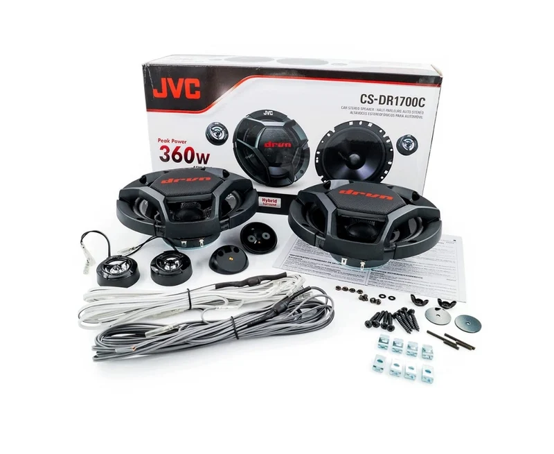 JVC CS-DR1700C 17cm 360W Component Kit, Black