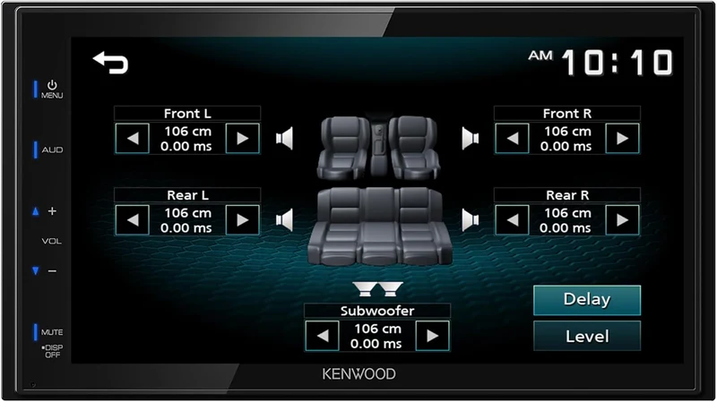 KENWOOD DMX115BT Double Din Car Stereo (45W x 4-Ch), 6.8" Touchscreen Display, Head Unit with Dual Bluetooth Connectivity, USB, A/V, & AM/FM Radio, Sleek Multimedia Player with USB Mirroring