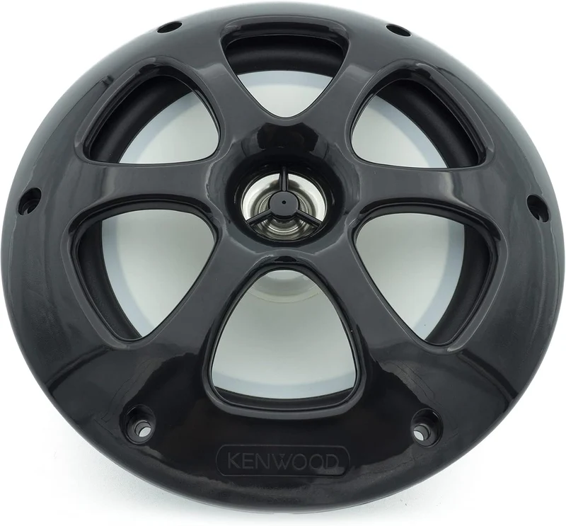 Kenwood KFC-1613MRB/W 6.5 Inch 2 Way Coaxial Waterproof Marine/Motorsports/Car Speakers, Pair, 4 Ohm, 100 Peak Watts (Black)