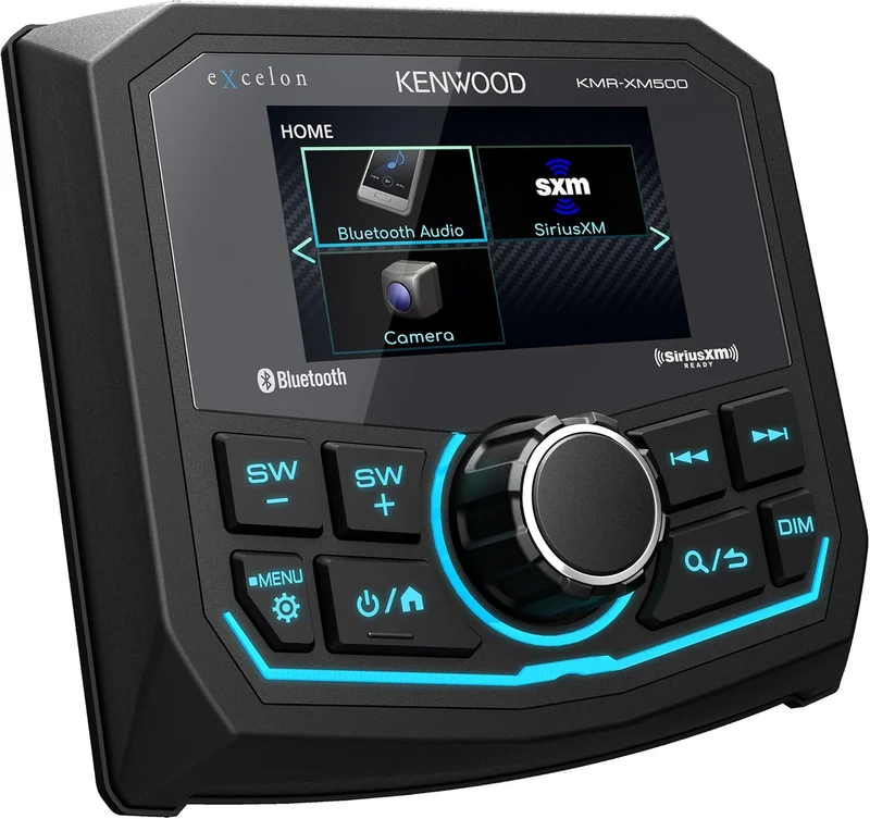 Kenwood KMR-XM500 eXcelon Marine & Motorsport Waterproof Digital Media Receiver with Corrosion Resistance & Bluetooth