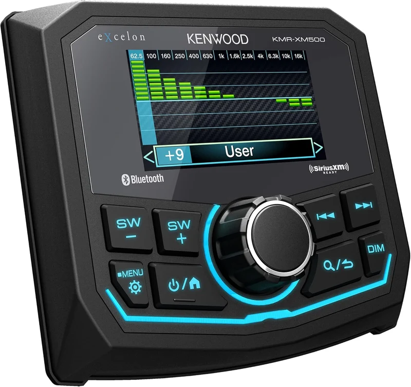 Kenwood KMR-XM500 eXcelon Marine & Motorsport Waterproof Digital Media Receiver with Corrosion Resistance & Bluetooth