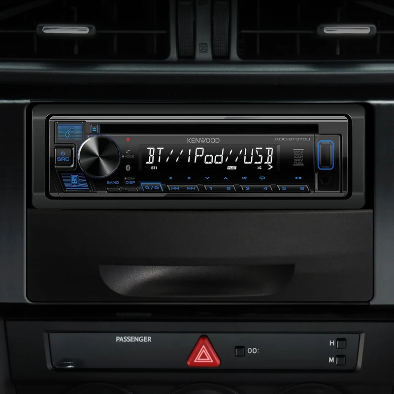 KENWOOD KDC-BT370U CD Car Stereo with Bluetooth, AM/FM Radio, Front High Power USB, Alexa Built in