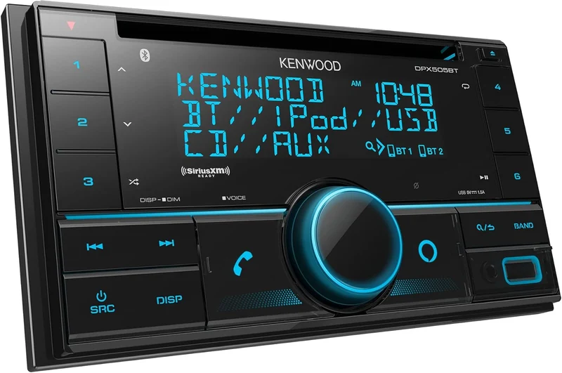 KENWOOD Double DIN in-Dash CD Car Stereo. AM/FM w/ BT, Alexa Voice Control
