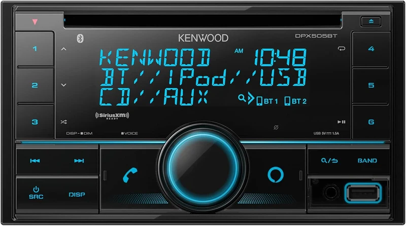 KENWOOD Double DIN in-Dash CD Car Stereo. AM/FM w/ BT, Alexa Voice Control