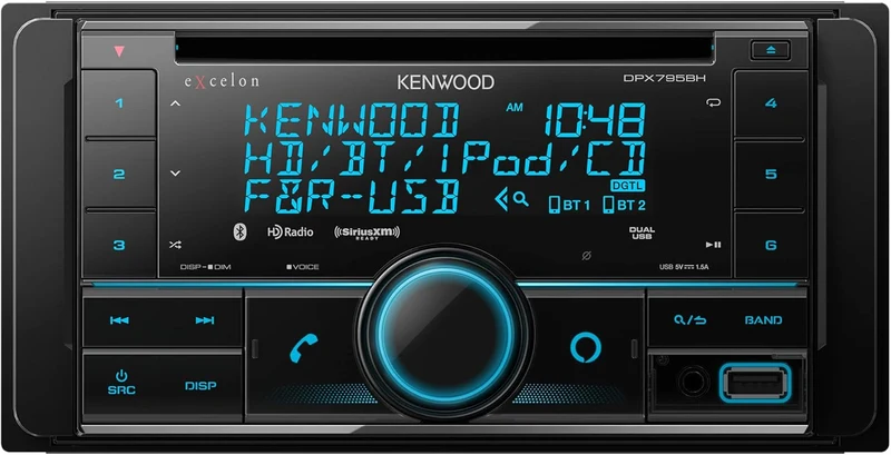 Kenwood Excelon Double DIN Bluetooth in-Dash Car Stereo CD Receiver with Amazon Alexa Compatibility