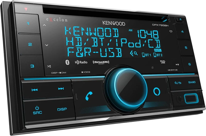 Kenwood Excelon Double DIN Bluetooth in-Dash Car Stereo CD Receiver with Amazon Alexa Compatibility