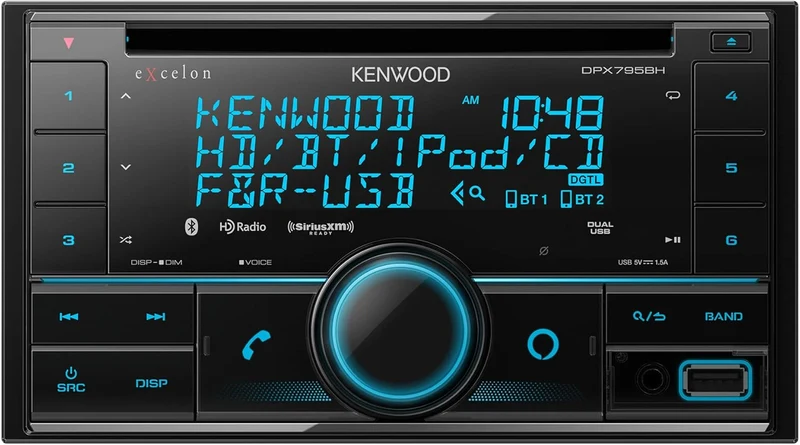 Kenwood Excelon Double DIN Bluetooth in-Dash Car Stereo CD Receiver with Amazon Alexa Compatibility