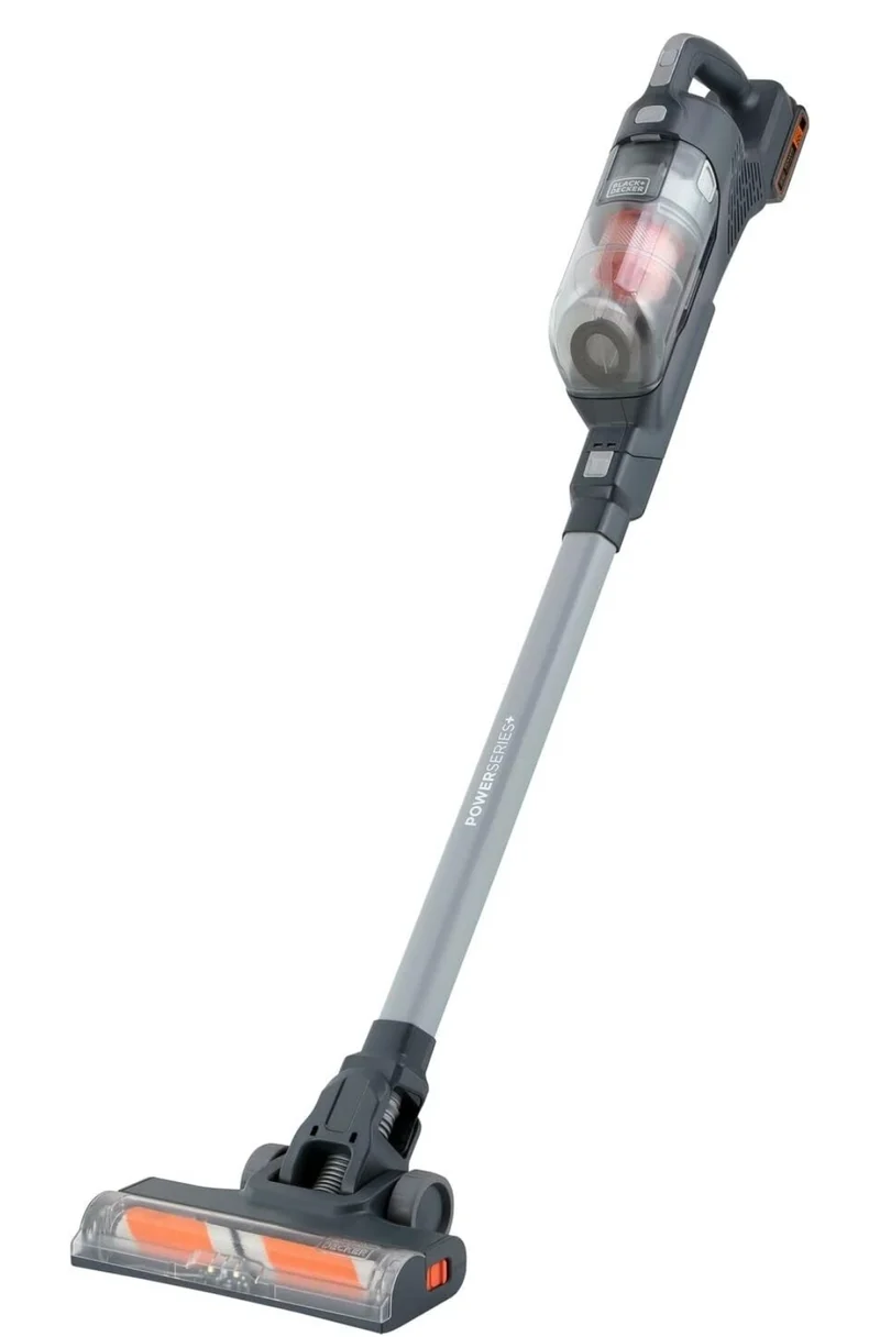 BLACK+DECKER POWERSERIES+ 20V MAX Cordless Vacuum Cleaner, Stick Vacuum Rechargeable with LED Floor Lights, Anti-Tangle Lightweight, Removable Battery (BHFEA18D1)