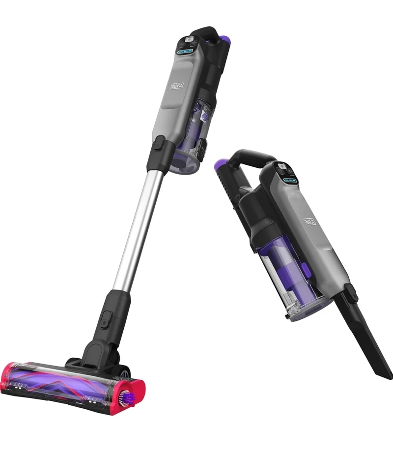 BLACK+DECKER SUMMITSERIES Select Cordless Stick Vacuum Cleaner, LED Floor Lights, Lightweight, Portable (BHFEA640WG)