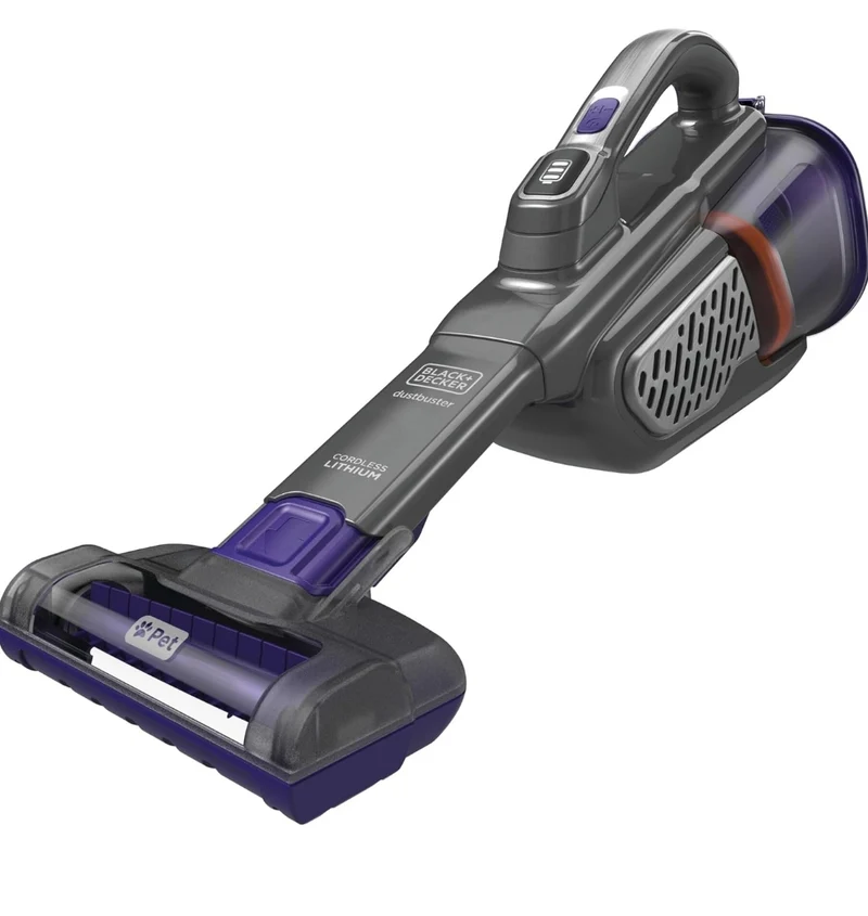 BLACK+DECKER dustbuster furbuster AdvancedClean+ Cordless Pet Handheld Vacuum, Home, Pet and Car Vacuum (HHVK515JP07)