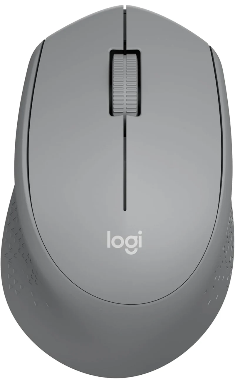 Logitech M330 SILENT Wireless Mouse, 2.4GHz with USB Receiver, Optical Tracking, Quiet & Lightweight, Long Battery Life, for PC, Mac, Laptop, Chromebook - Grey