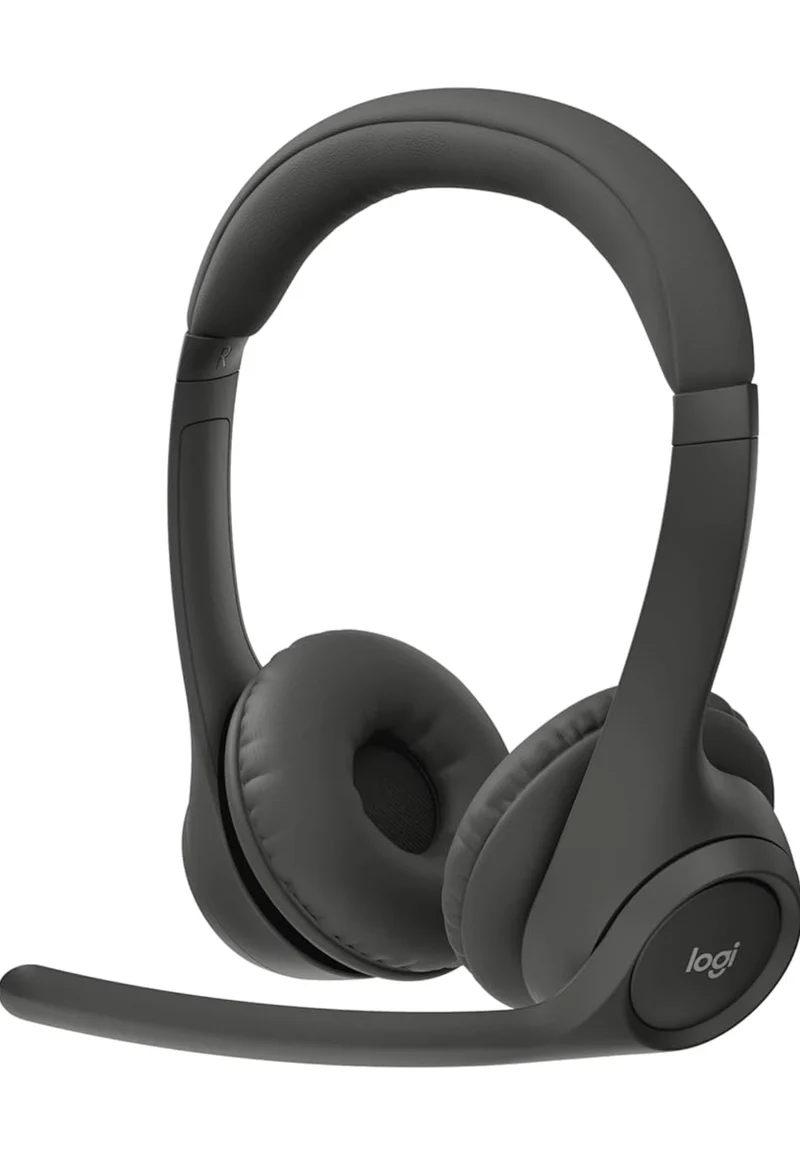 Logitech Zone 301 Wireless Bluetooth Headset with Noise-Canceling Microphone, Compatible with Windows, Mac, Chrome, Linux, iOS, iPadOS, Android – Graphite