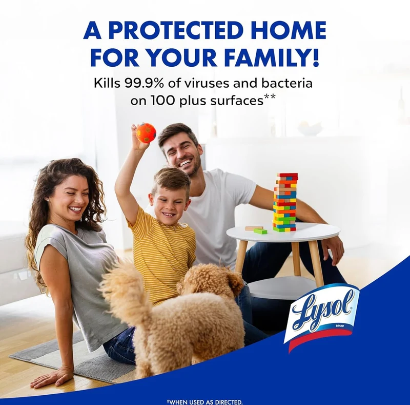 Lysol Disinfectant Spray, Household Essential Cleaning Supplies, Multi-Purpose Room Spray, Antibacterial Sanitizer Spray, Upholstery Deodorizer, Home and Bathroom, Crisp Linen,19 Fl Oz (Pack of 12)
