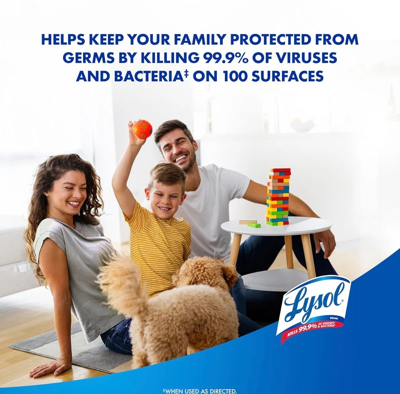 Lysol Disinfectant Spray, Sanitizing and Antibacterial Spray, For Disinfecting and Deodorizing, Early Morning Breeze, 1 Count, 12.5 fl oz each, Packaging may vary