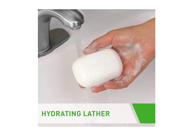 CeraVe Hydrating Cleanser Bar - Soap-Free Body and Facial Cleanser with 5% Moisturizing Cream - 4.5 Oz