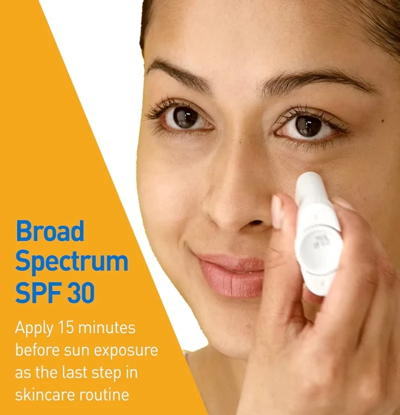CeraVe Mineral Sunscreen Stick SPF 50, Broad Spectrum Hyaluronic Acid + Ceramides 100% Mineral Face Sunscreen Stick Oil Free