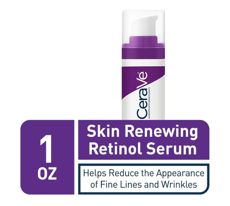 CeraVe Anti Aging Serum Encapsulated Retinol w/ Hyaluronic Acid, Niacinamide & Ceramides Gentle Skin Brightening Serum - (1 Oz)