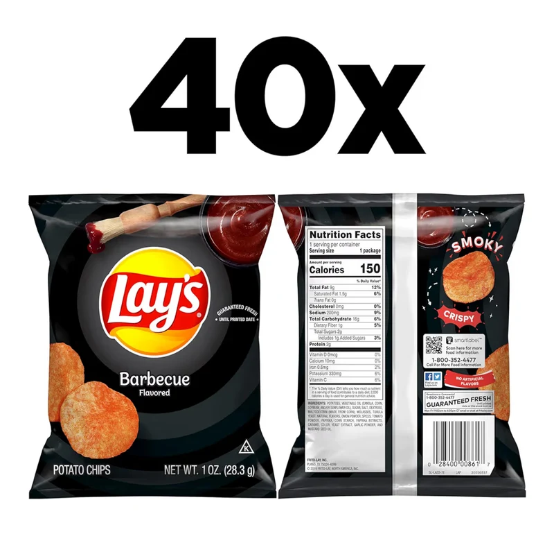 Lay's Potato Chips Barbecue Flavored (40 Count)