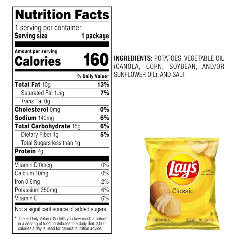 Lay's Potato Chips Classic (40 Pack)