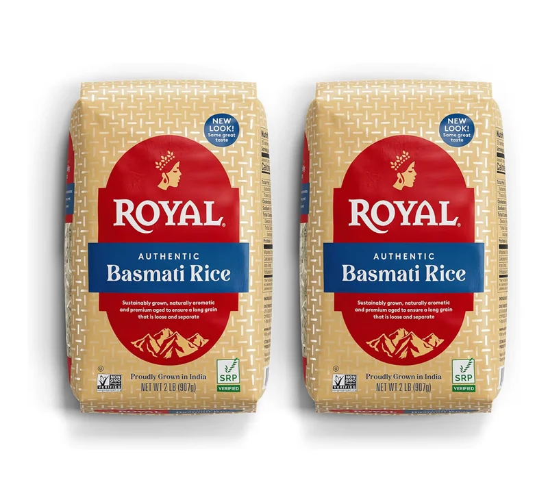Authentic Royal Long Grain White Basmati Rice - 4LBS