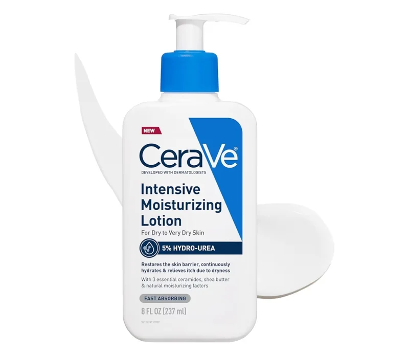 CeraVe Intensive Moisturizing Lotion, Hydro-Urea + Shea Butter, Body Lotion For Dry Skin, Relieves Signs Of Extra Dry Skin - 8oz