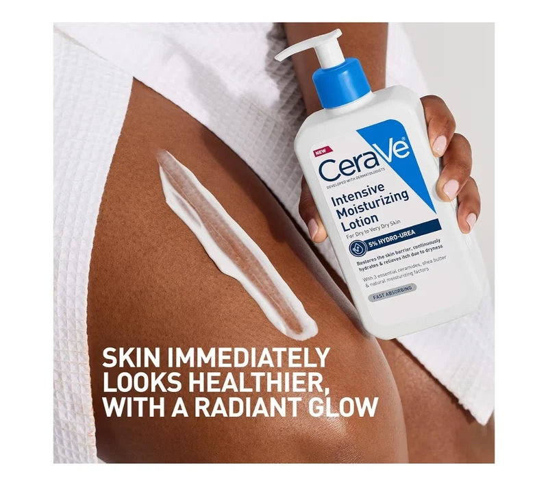 CeraVe Intensive Moisturizing Lotion, Hydro-Urea + Shea Butter, Body Lotion For Dry Skin, Relieves Signs Of Extra Dry Skin - 8oz