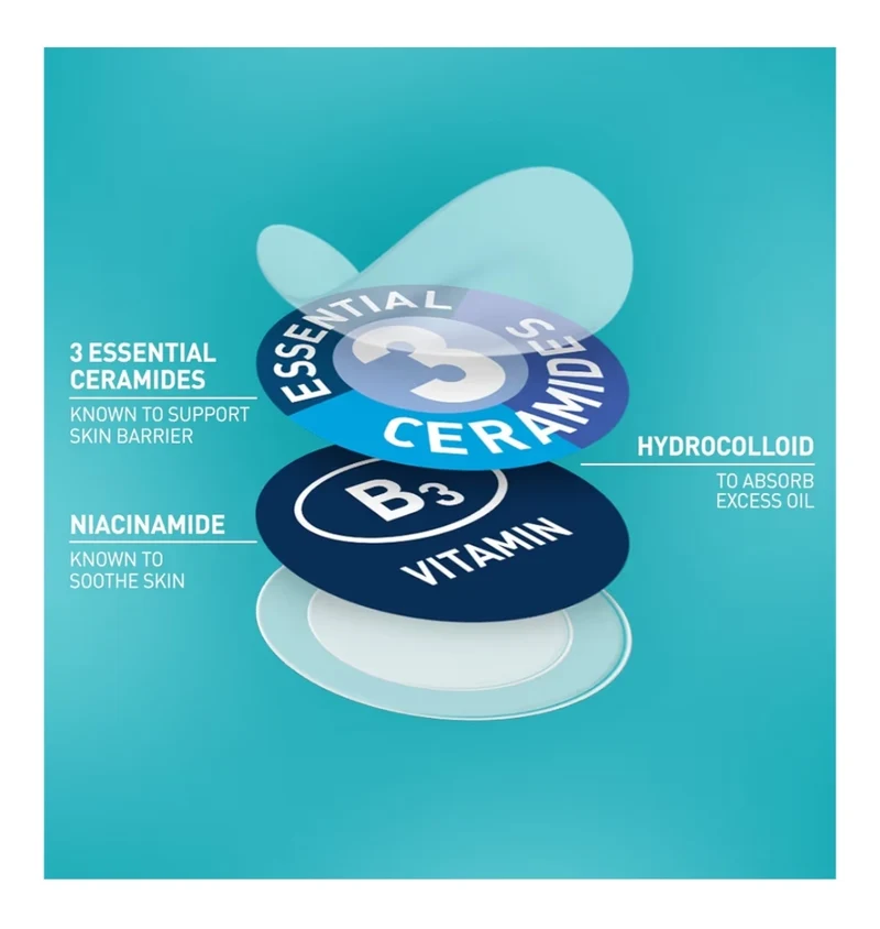 CeraVe Hydrocolloid Blemish Patches, Oil Absorbing Spot Control w/ Ceramides and Niacinamide - All Skin Tones (22ct)