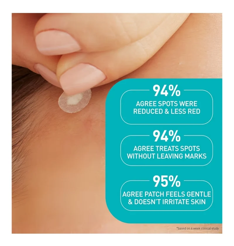 CeraVe Hydrocolloid Blemish Patches, Oil Absorbing Spot Control w/ Ceramides and Niacinamide - All Skin Tones (22ct)