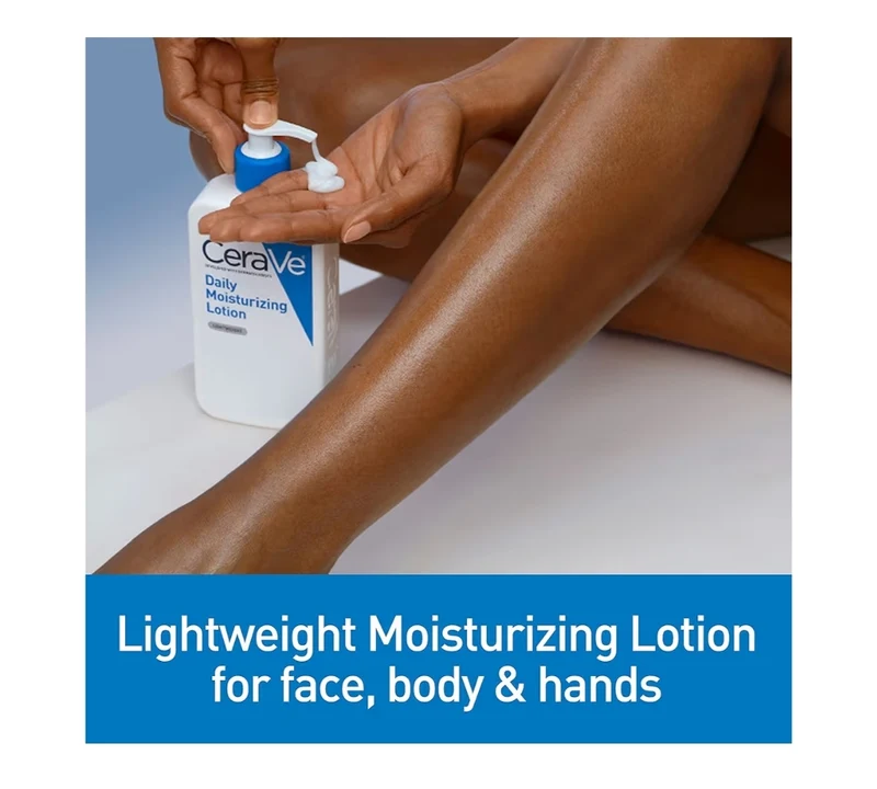 CeraVe Daily Moisturizing Lotion for Dry Skin, Body Lotion & Face Moisturizer w/ Hyaluronic Acid and Ceramides (19 Oz)