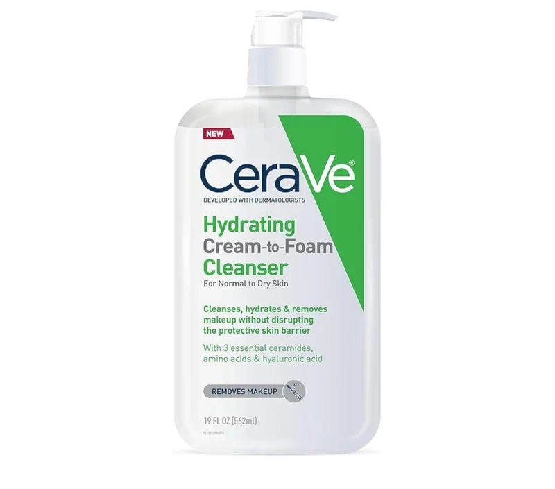 CeraVe Hydrating Foaming Oil Cleanser, Moisturizing Oil Cleanser for Face & Body, Squalane Oil + Hyaluronic Acid + Ceramides - 19 oz