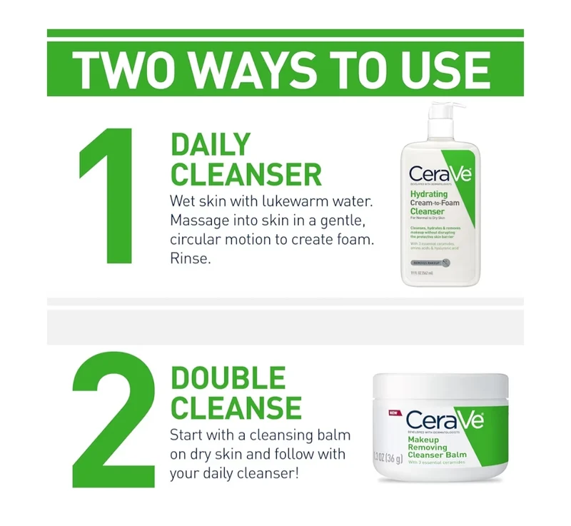 CeraVe Hydrating Foaming Oil Cleanser, Moisturizing Oil Cleanser for Face & Body, Squalane Oil + Hyaluronic Acid + Ceramides - 19 oz