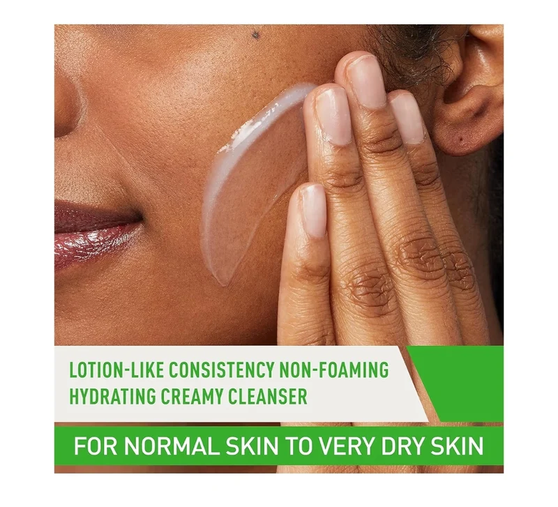 CeraVe Hydrating Facial Cleanser, Moisturizing Face Wash For Dry Skin, Hyaluronic Acid + Ceramides + Glycerin For Normal To Dry Skin
