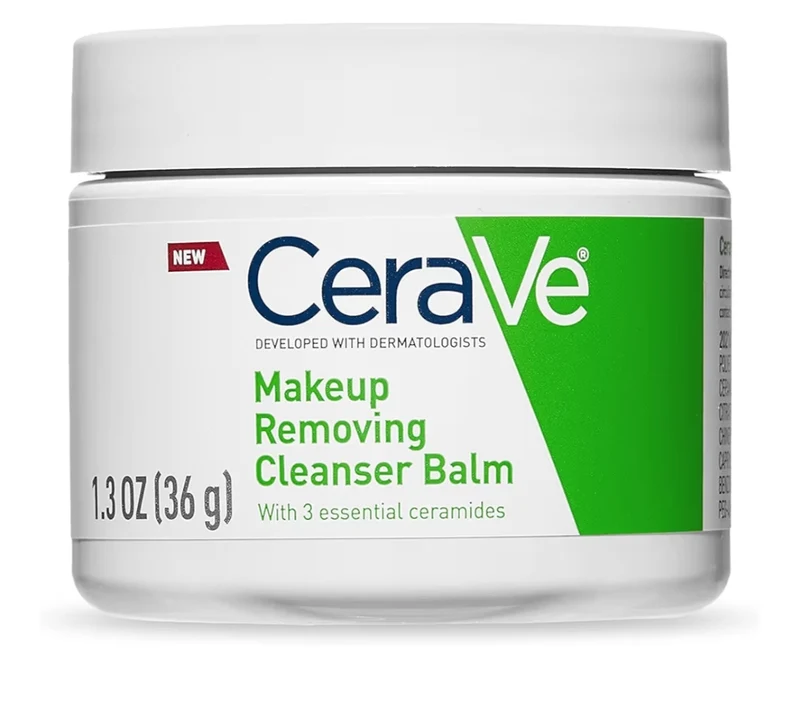 CeraVe Cleansing Balm Makeup Remover, Waterproof Makeup Remover w/ Ceramides & Plant-Based Jojoba Oil To Nourish & Hydrate (1.3 Oz)